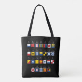 Internationale code voor signaalborden tote bag (Achterkant)