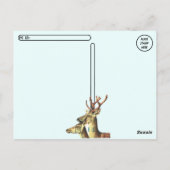 internationale collage van postzegels voor dieren briefkaart (Achterkant)