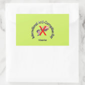 Internationale dag tegen corruptie. 9 december rechthoekige sticker (Tas)