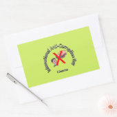 Internationale dag tegen corruptie. 9 december rechthoekige sticker (Envelop)