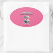 Internationale dag tegen kernproeven. Vrede. Ovale Sticker (Tas)