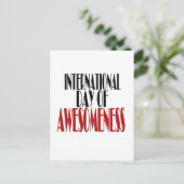 Internationale dag van bewustwording briefkaart (Staand voorkant)