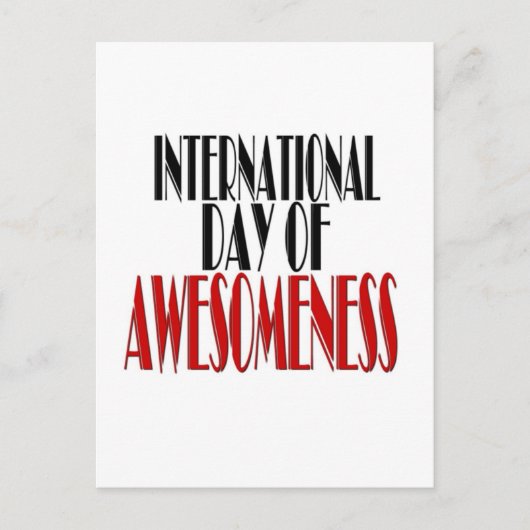 Internationale dag van bewustwording briefkaart (Voorkant)