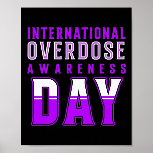 Internationale dag van bewustwording over overdose poster (Voorkant)