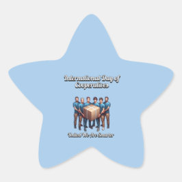 Internationale dag van coöperaties ster sticker