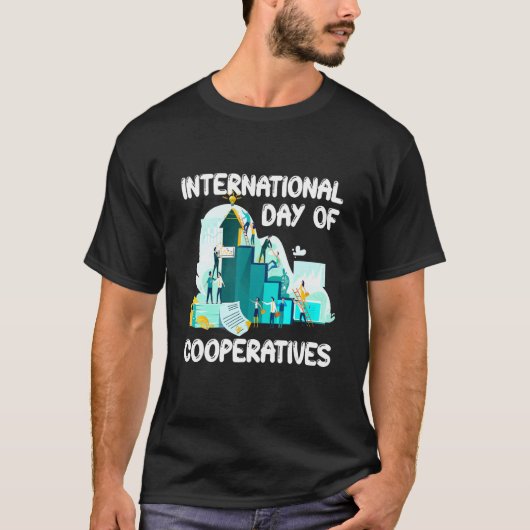Internationale dag van coöperaties Verenigde Natie T-shirt (Voorkant)