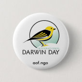 Internationale dag van Darwin Ronde Button 5,7 Cm (Voorkant)