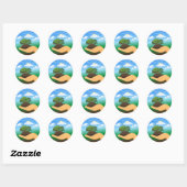 Internationale Dag van de Aarde Ronde Sticker (Vel)
