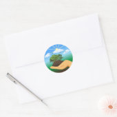 Internationale Dag van de Aarde Ronde Sticker (Envelop)