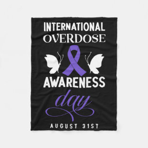 Internationale Dag van de Bewustzijn bij overdoser Fleece Deken