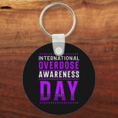 Internationale Dag van de Bewustzijn van Overdoser Sleutelhanger (Voorkant)