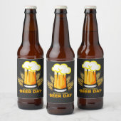 Internationale dag van de bier etiket (Flessen)