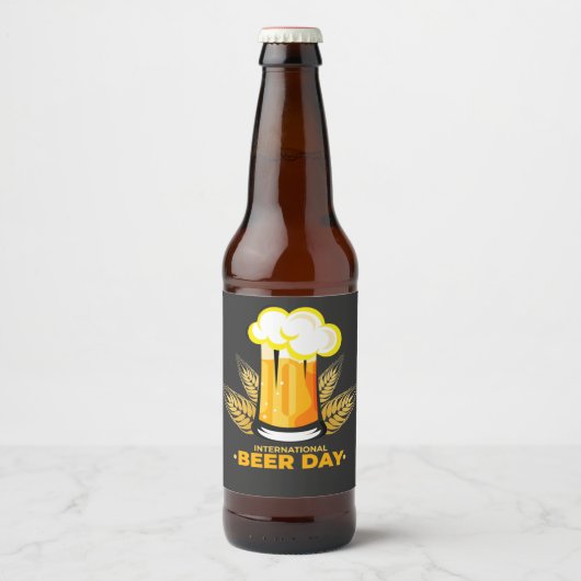 Internationale dag van de bier etiket (Voorkant)