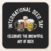 Internationale dag van de bier kartonnen onderzetters (Voorkant)