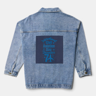 Internationale Dag van de Burgerluchtvaart 7 decem Denim Jacket