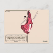 Internationale Dag van de Dans - Moderne Dans Fine Briefkaart (Achterkant)