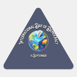Internationale Dag van de democratie. 15 september Sticker