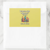 Internationale Dag van de democratie. Rechthoekige Sticker (Tas)