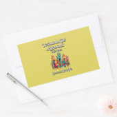 Internationale Dag van de democratie. Rechthoekige Sticker (Envelop)