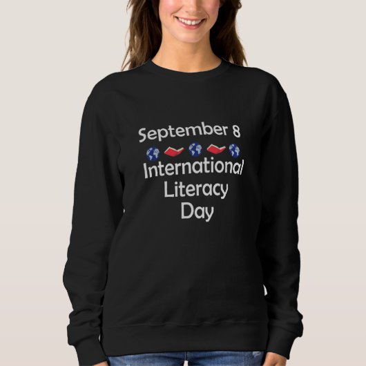 Internationale Dag van de Geletterdheid 8 septembe Trui (Voorkant)