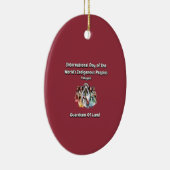 Internationale dag van de inheemse volkeren in de  keramisch ornament (Rechts)