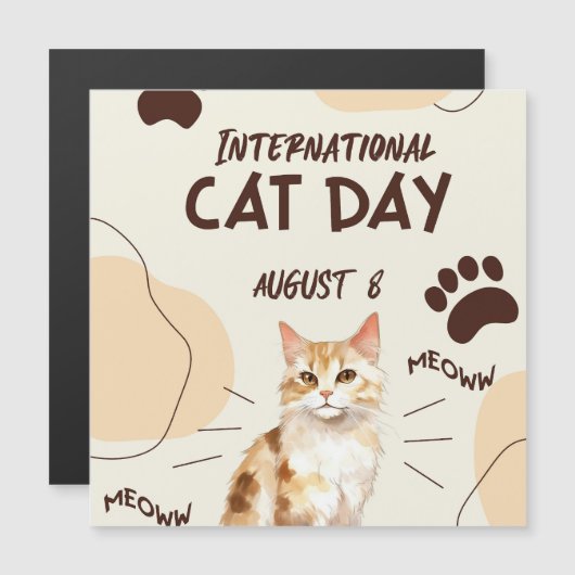 Internationale dag van de kat (Voorkant / Achterkant)