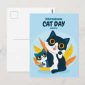 Internationale dag van de kat briefkaart (Voorkant / Achterkant)