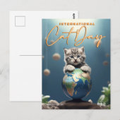 Internationale dag van de kat briefkaart (Voorkant / Achterkant)