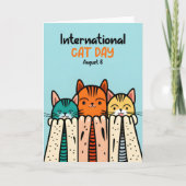 Internationale dag van de kat kaart (Voorkant)