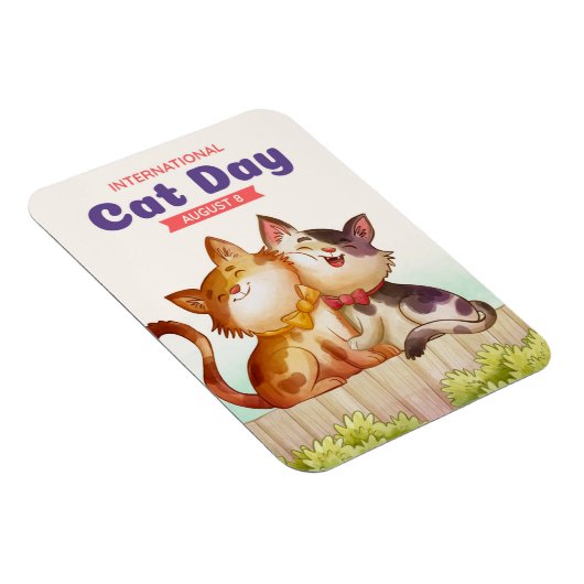 Internationale dag van de kat magneet (Rechterzijde)