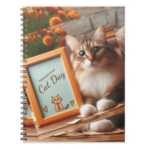 Internationale dag van de kat notitieboek
