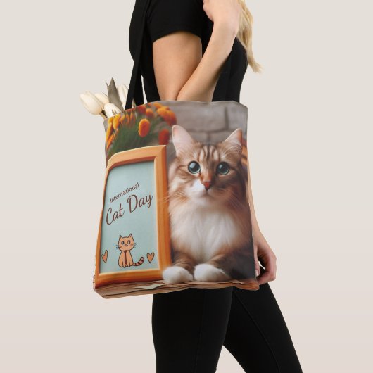Internationale dag van de kat tote bag (Dichtbij)