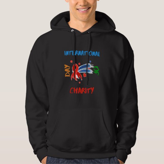 internationale dag van de liefdadigheid hoodie (Voorkant)