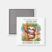 Internationale Dag van de luiheid | 20 oktober Magneet (Voorkant / Achterkant)