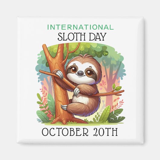 Internationale Dag van de luiheid | 20 oktober Magneet (Voorkant)