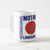 Internationale Dag van de Moedertaal Koffiemok (Voorkant links)