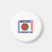 Internationale Dag van de Moedertaal Magneet (Voorkant)