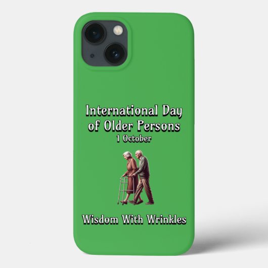 Internationale Dag van de Ouderen. Wijsheid. Case-Mate iPhone Case (Achterkant)
