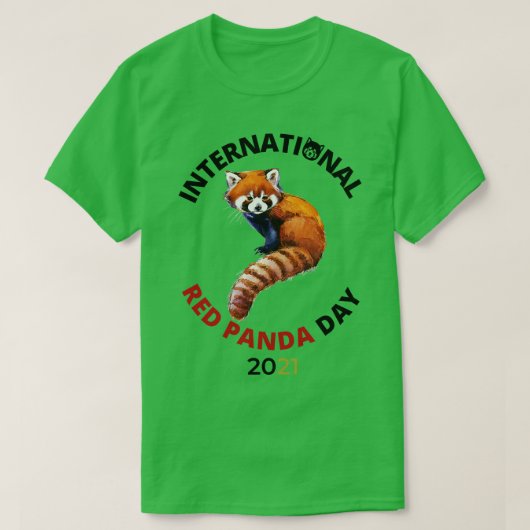 Internationale dag van de Rode Panda 2021 T-shirt (Design voorkant)