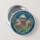 Internationale Dag van de Slote Ronde Button 7,6 Cm (Voorkant /achterkant)