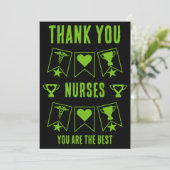 Internationale dag van de Verpleging Bedankkaart (Staand voorkant)