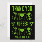Internationale dag van de Verpleging Bedankkaart (Voorkant / Achterkant)