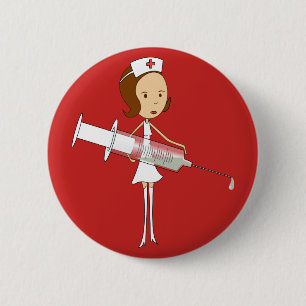 Internationale dag van de Verpleging Ronde Button 5,7 Cm