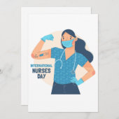 Internationale dag van de Verpleging | Verpleegkun Feestdagenkaart (Voorkant / Achterkant)