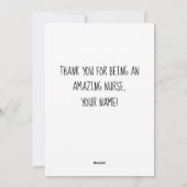 Internationale dag van de Verpleging | Verpleegkun Feestdagenkaart (Achterkant)