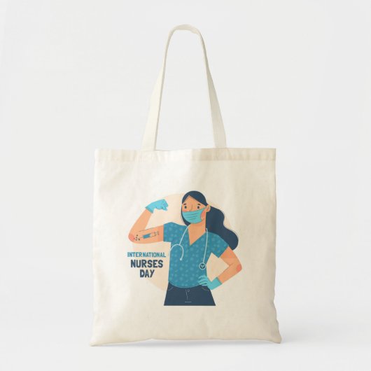 Internationale dag van de Verpleging | Verpleegkun Tote Bag (Voorkant)