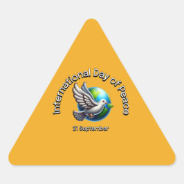 Internationale dag van de vrede. 21 september sticker