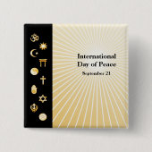 Internationale Dag van de Vrede Button (Voorkant)