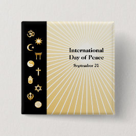 Internationale Dag van de Vrede Button