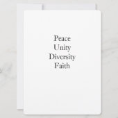 Internationale Dag van de Vrede Kaart (Achterkant)